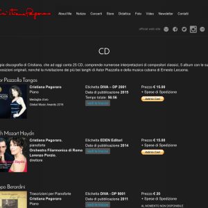 web design mini store cristiana pegoraro
