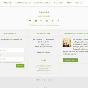 web design footer studio kiros